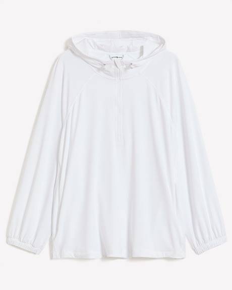 Textured Hooded Half-Zip Jacket - Active Zone