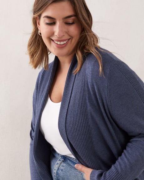 Cardigan long ouvert avec col châle - In Every Story