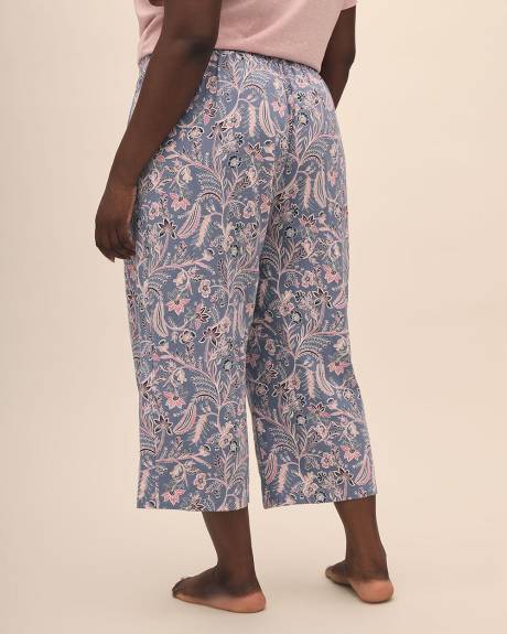 Printed Straight-Leg Capri Pyjama Pant - ti Voglio