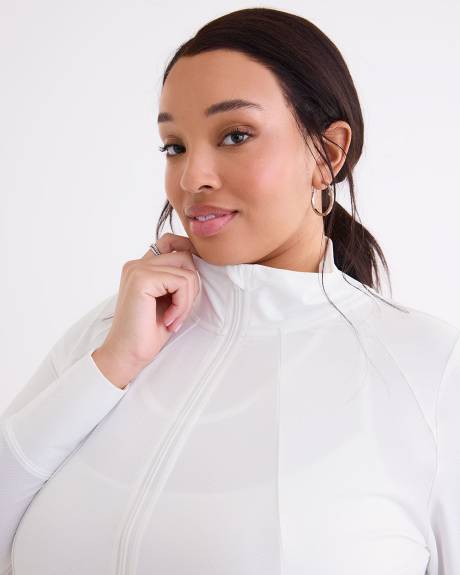 Mock Neck Zipped Jacket - Active Zone