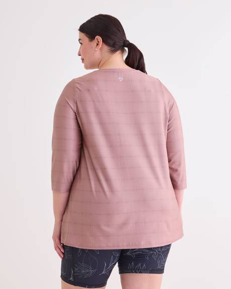 T-shirt asymétrique avec manches trois-quarts - Active Zone