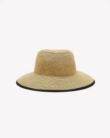 Open Back Straw Hat with Bow
