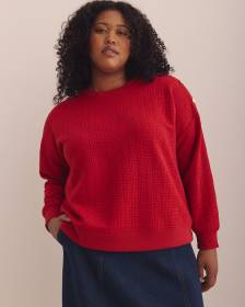 Dropped Shoulder Sweatshirt with Buttons