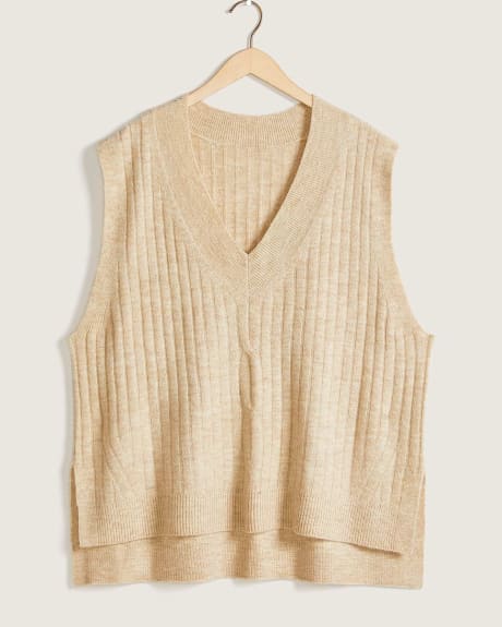 Cable Knit V-Neck Sweater Vest - In Every Story