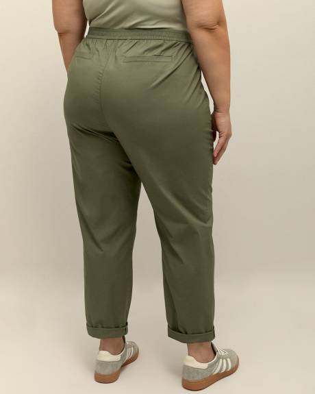 Cotton Tapered-Leg Pant