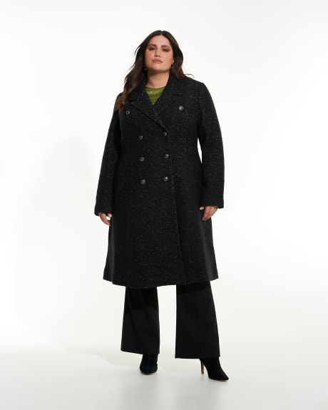 Warm Winter Coat, Thick Wool Hooded Coat, Graphite Gray Overcoat, Plus Size  Clothing, Comfortable Everyday Coat, Midi Wool Jacket,heavy Coat 