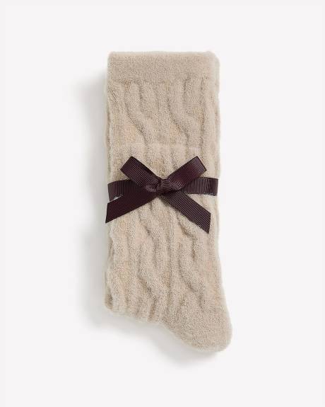 Chaussettes à mailles torsadées