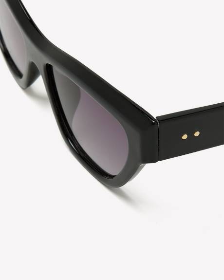 Lunettes de soleil rétro à verres fumés dégradés
