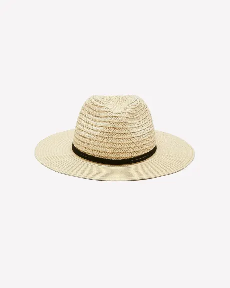 Straw Hat with Thin Black Tape