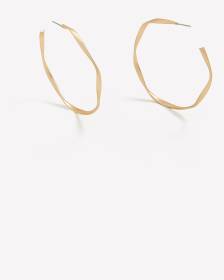 Large Golden Hoop Earrings - Addition Elle