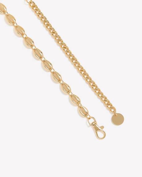 Metal Cowrie Shell Chain Belt