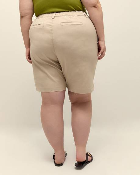 Solid Cotton Bermuda Short