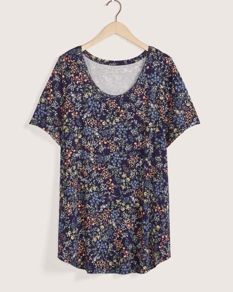Modern Fit Short Sleeve Scoop Neck Tee, Printed - In Every Story
