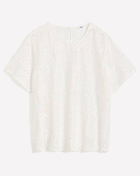 Crochet Short-Sleeve T-Shirt