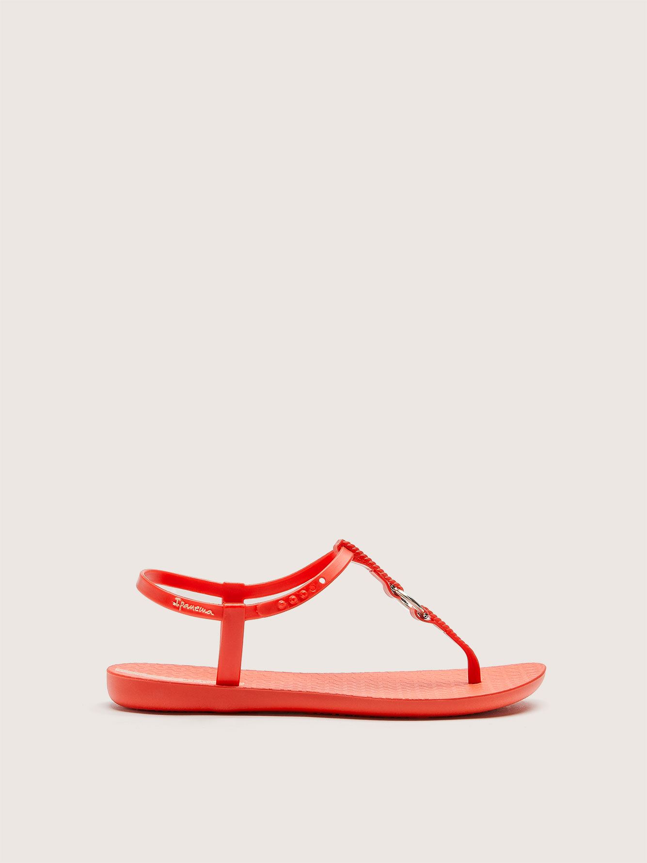 red wide width sandals