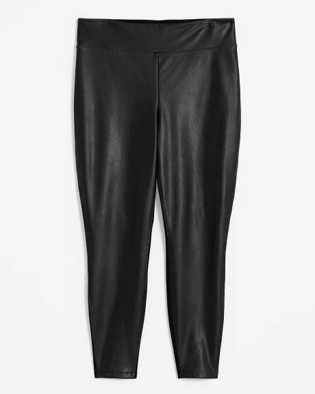 Fashion Faux Leather and Ponte de Roma Legging - PENN. Essentials
