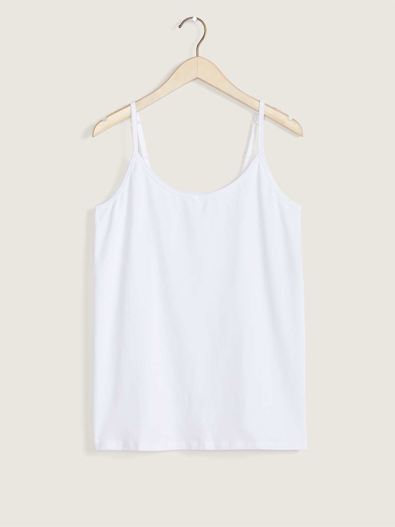 Solid Fitted Cami With Adjustable Straps - In Every Story