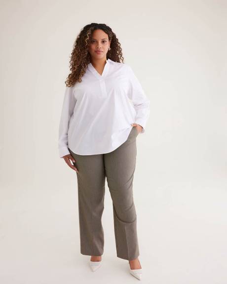 Savvy Fit Straight-Leg Pant Houndstooth Pattern - PENN. Essentials