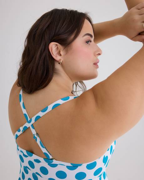 Printed Swing Tankini with Ring Details