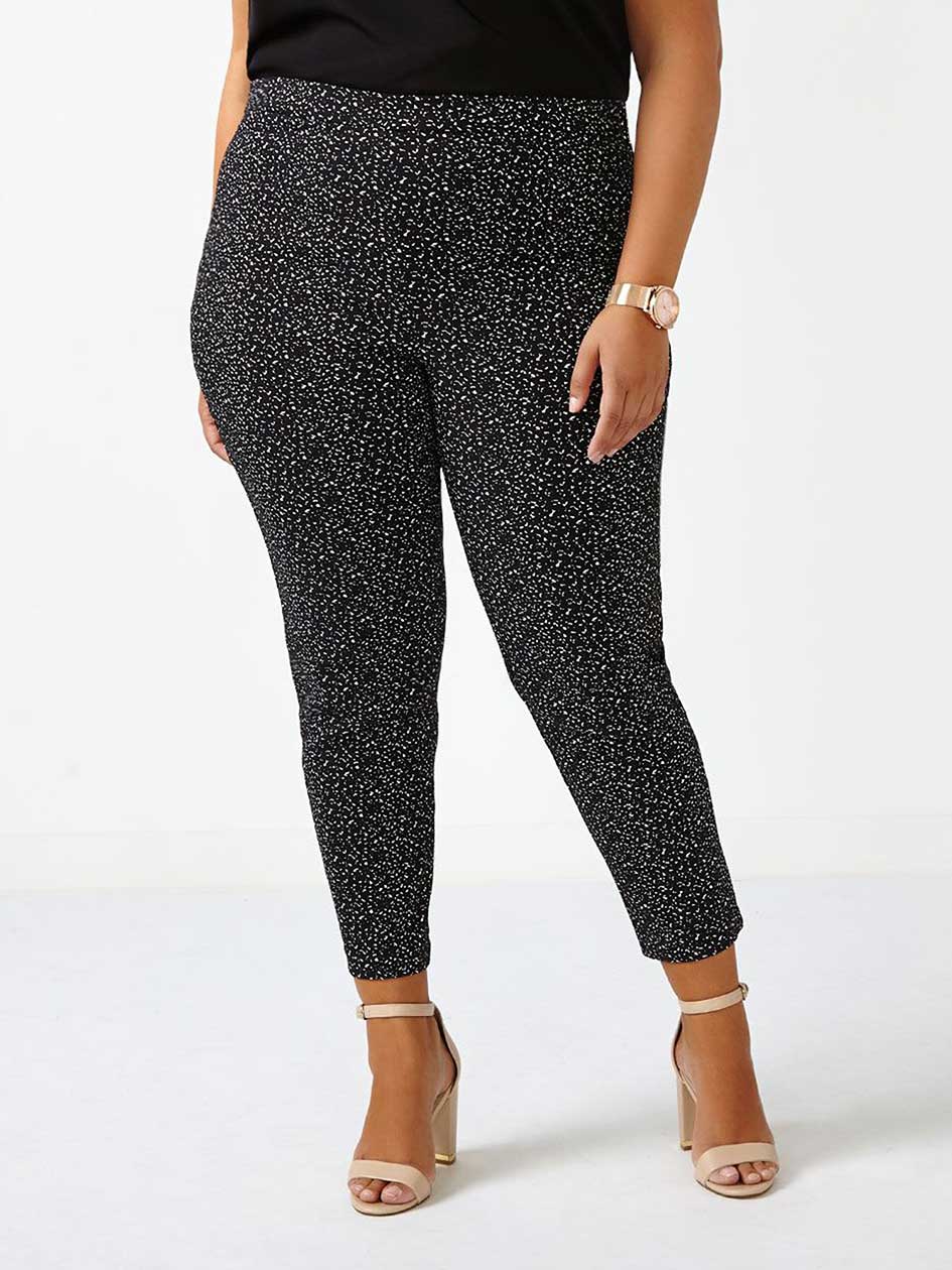 printed ankle pants
