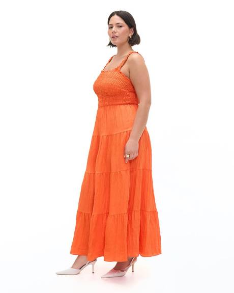 Sleeveless Tiered Maxi Dress - Addition Elle