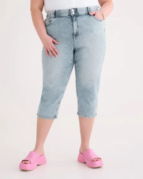 Responsible, Curvy-Fit Straight-Leg Capri Jeans - d/C JEANS
