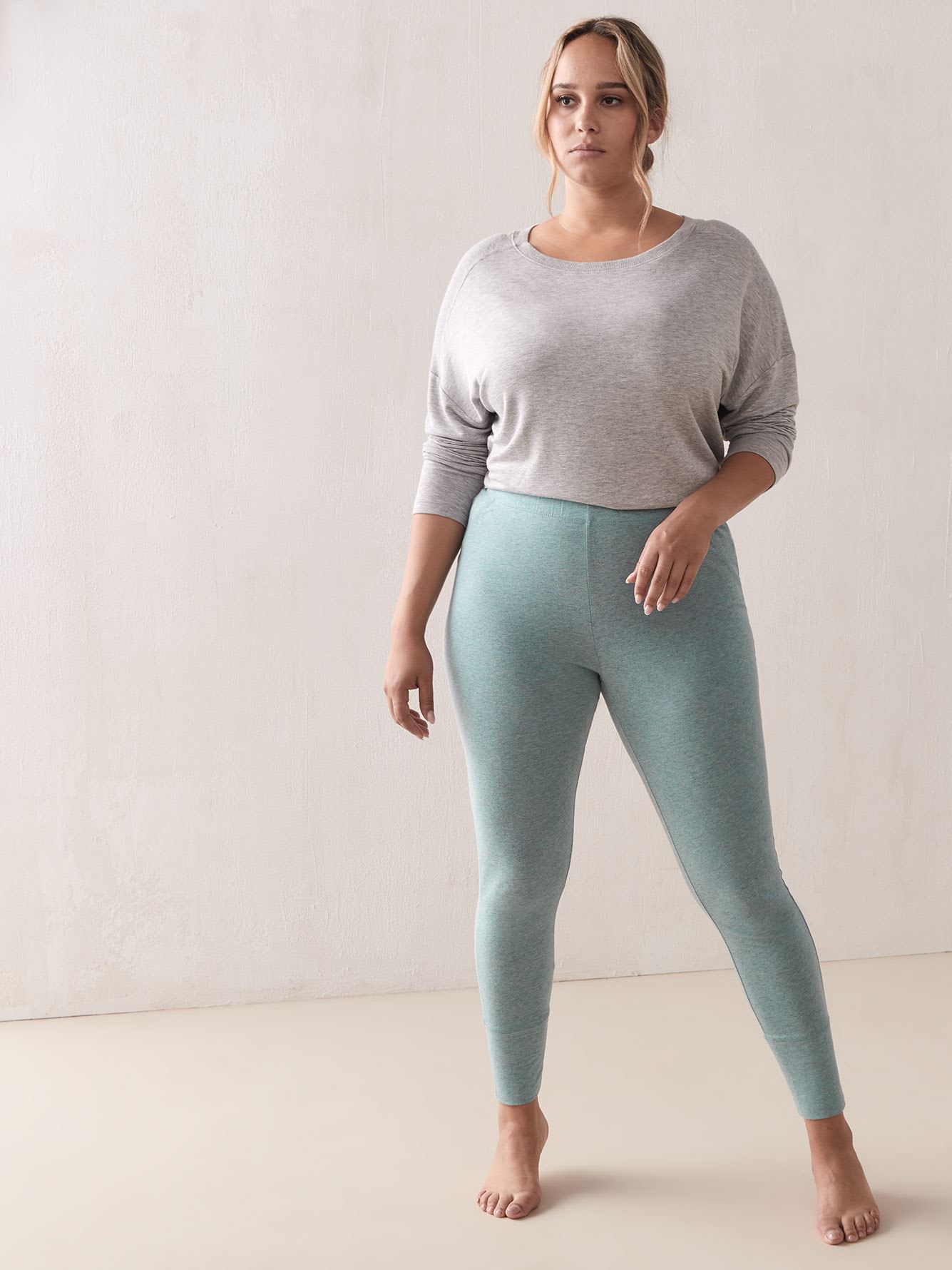 Legging pyjama en coton chiné Addition Elle Penningtons