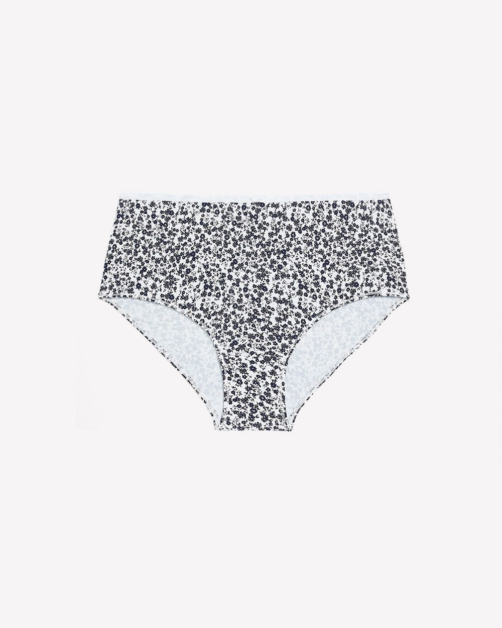 Culotte classique fleurie avec élastique scintillant - ti Voglio