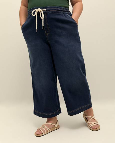 Jean écourté extensible à jambe large, tissu responsable - d/C Jeans