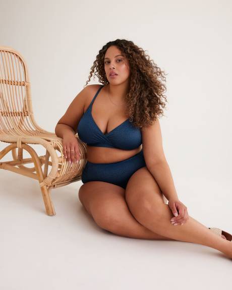Crossed and Draped Chest Bikini Top