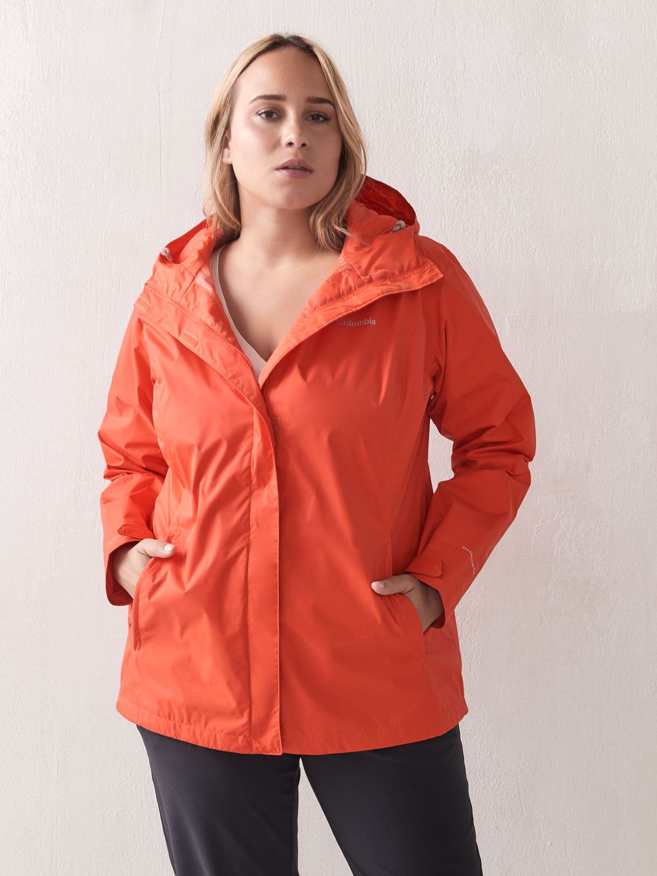 plus size rain jacket columbia