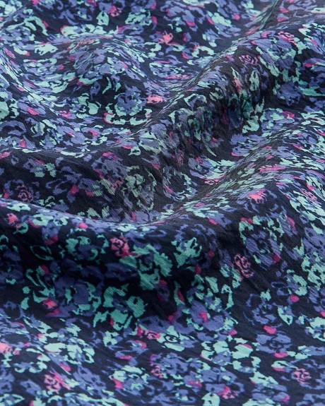 Responsible, Printed Woven V-Neck Dress - Addition Elle