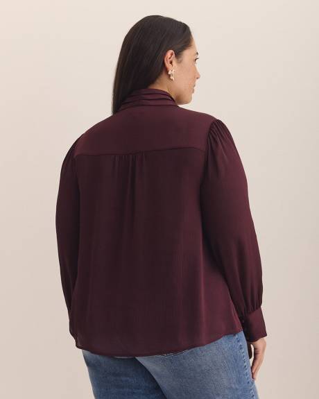 Feminine Scarf Blouse - Addition Elle