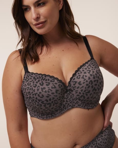 Soutien-gorge balconnet à imprimé guépard - Déesse Collection