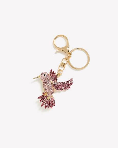 Rhinestone Hummingbird Keychain