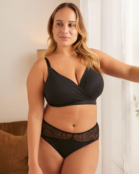 Soutien-gorge de détente avec imprimé à pois - Déesse Collection