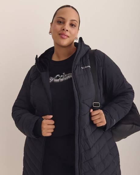 Manteau matelassé mi-long Joy Peak violet foncé - Columbia