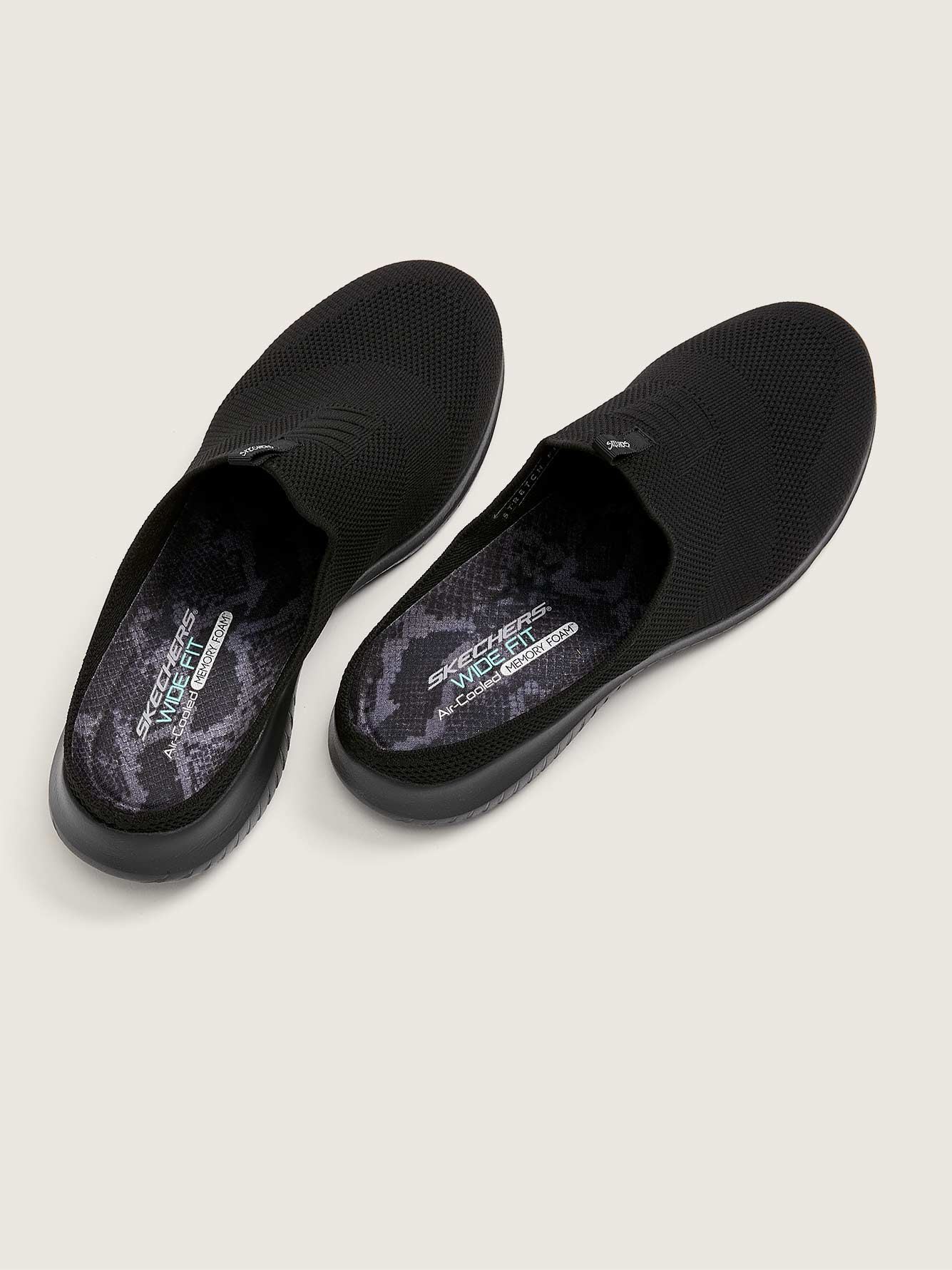 Wide Fit Ultra Flex Open Back Slip On Mule Skechers Penningtons