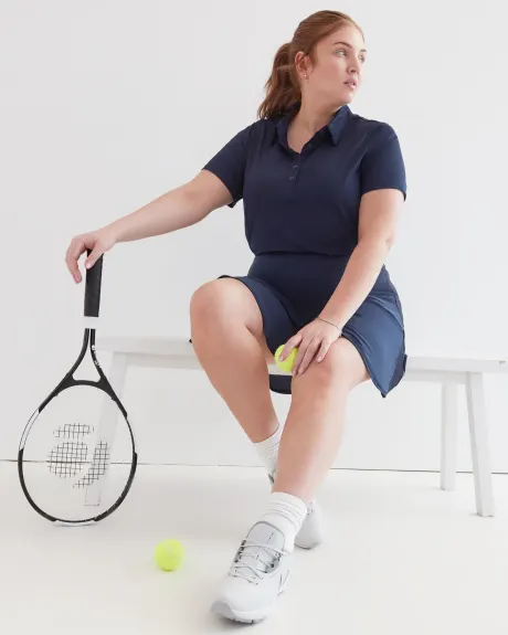 Pull-On Skort with Perforated Side Panels - Active Zone