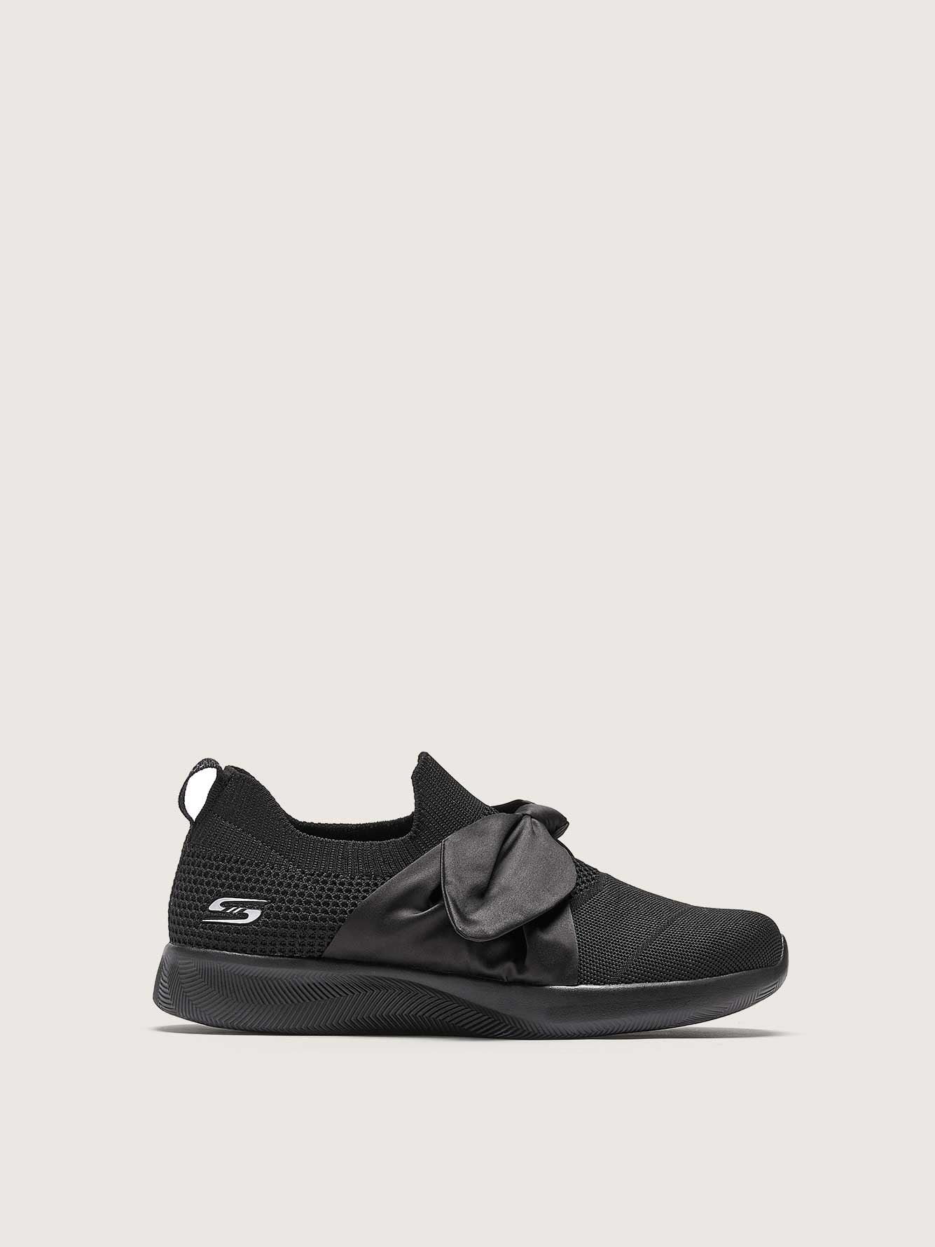 black bow skechers