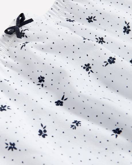 Culotte classique en coton fleuri à pois - ti Voglio