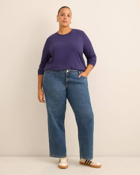 T-shirt côtelé, coupe boyfriend - Essentiels PENN.