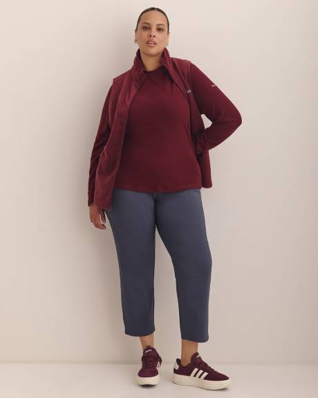 Brea Falls Grid Long-Sleeve Crew Top - Columbia