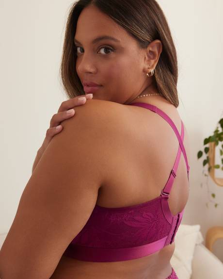 Soutien-gorge de détente rembourré avec dentelle, sans armatures - Déesse Collection