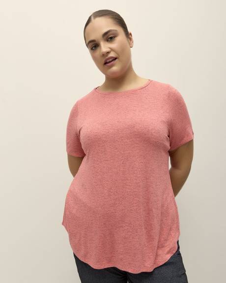 Textured Short-Sleeve Tee - Active Zone