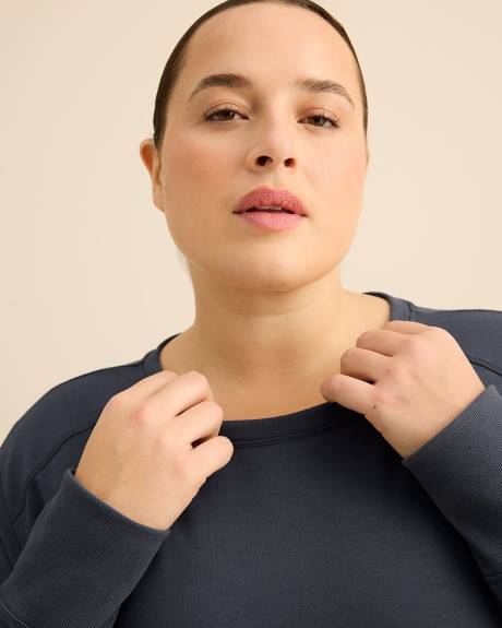 Pull &agrave; col rond en tricot fran&ccedil;ais - Active Zone