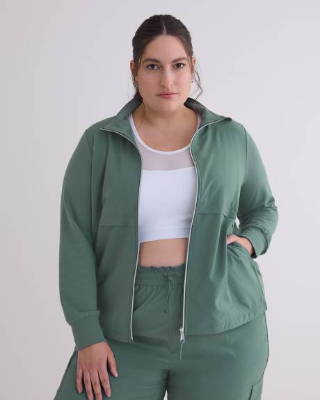 Mock-Neck Zipped Jacket - Active Zone