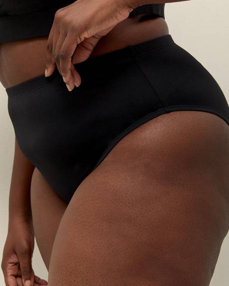 High-Rise Cheeky Swim Bikini Bottom