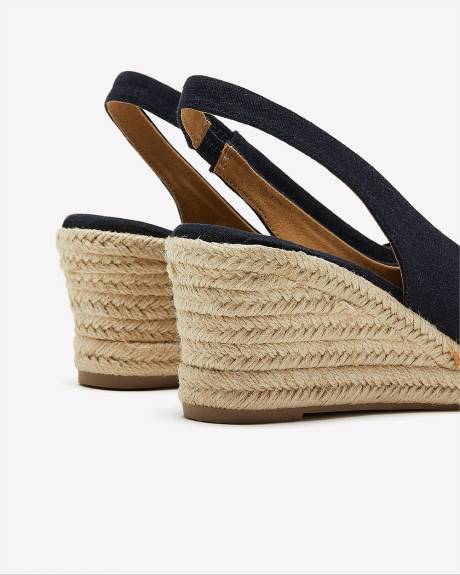 Espadrille à talon compensé Margie2, pied large - Easy Spirit