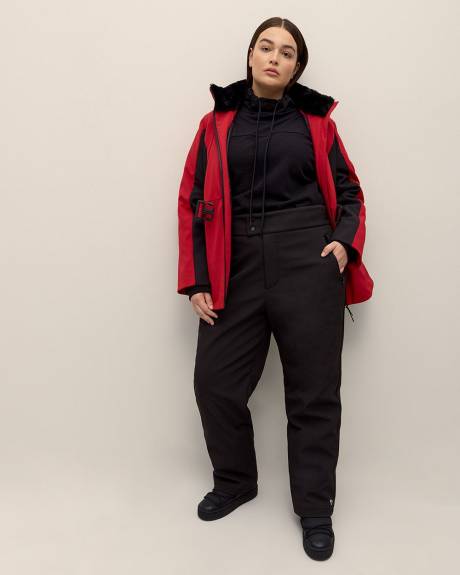 Red Belted Snow Jacket - Active Zone